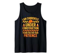 Under Construction Funny Recovery Post Surgery Get Well Soon Tank Top