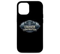 Under Construction Gym Workout Weight Lifting Bodybuilder Case for iPhone 12/12 Pro