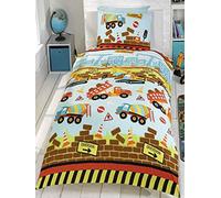 Under Construction Single Duvet Cover And Pillowcase Set