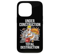Under Construction Total Destruction Funny Demolition Goose Case for iPhone 13 Pro