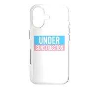 UNDER CONSTRUCTION Trans Flag LGBTQ Gender Transitioning Case for iPhone 17