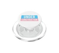 UNDER CONSTRUCTION Trans Flag LGBTQ Gender Transitioning PopSockets PopGrip for MagSafe