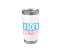 Under Construction Trans Flag LGBTQ Gender Transitioning Stainless Steel Insulated Tumbler