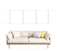 Under Couch Blocker For Pets - Adjustable Clear Barrier Board For Toys And Kittens | 11.8 Inch High Transparent Sofa Guard Unders Furniture Beds | Multi-Piece Sectional Screenfor Living Room AndBedroo