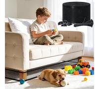 Under Couch Blocker for Toy, sunoyar Under Bed Blocker for Pets Adjustable, Toy Stoppers for Under Furniture & Sofa Plastic Mesh with Zip Ties Gap Guard Stops Lost Toys (L394 x H4)