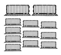 Under Couch Blocker, Under Bed Stopper Set, Protective Furniture Guard, Flexible Pet Barrier, Easy Install Panels, for Living Room Bedroom Playroom Home Use, 12-Piece Set,14.57x6.69x4.72 Inches