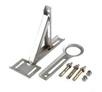 Under Counter Basin Bracket Stainless Steel Triangle Support for Sink Mounting Heavy Duty Wall Fixing Adjustable Holes Silver Finish