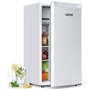 Under Counter Fridge, 92L Small Fridge with Cooler box, Mini Fridge Energy-Efficient, 41 dB Quiet, Vegetable Drawer, 5 Temperature Settings (0-18°C), Reversible Door,for Kitchens,Offices,Bedrooms