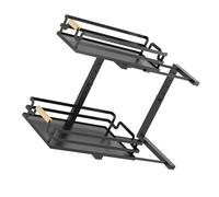 Under Counter Sliding Storage Rack Pull Out Cabinet Organizers 2 Tiers Slide Out Sink Shelf Cabinet Storage Shelves Under Sink Rolling Shelf