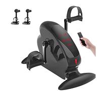 Under Desk Bike Pedal Exerciser Core Fitness Low Impact Exercise Equipment Portable Exercise Pedal Bike for Legs and Arms Mini Exercise Peddler with LCD Display