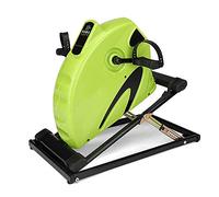 Under Desk Bike Pedal Exerciser Seated Compact Elliptical Bike Machine Mini Exercise Peddler with LCD Display W/Adjustable Resistance (Package 4 )