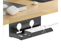 Under Desk Cable Grommets - Under Table Cable Tray - No Drilling Cable Organizer | Stable, Spacious, Self Adhesive Under Table Cable Tray