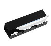 Under Desk Cable Management Rack - Adhesive Power Strip Mount Without Drilling | Hidden Cable Organizer and Cable Fixing Slots for Gaming Configurations, Desks In