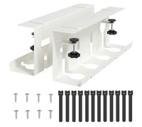 Under Desk Cable Management Tray 2 pcs Steel Organizer Accessories Wire vidaXL