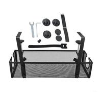 Under Desk Cable Management Tray Power Strip Holder Cable Basket No Drill Mount for Kitchen Office Carbon Steel(A)