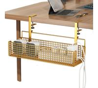 Under Desk Cable Management TrayNo Damage Installation Wire Organizer for Standing Desks UChannel Cord Organizer Box 36x15x13CM (White) Keep Your Workspace Tidy!