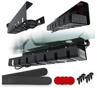 Under Desk Cable Management Trays - Drill-Free Installation Suitable for Glass Desk. Made From Durable and Safe materials. Seamlessly Organizes Wires for Neater Appearance. Set of 2x 17