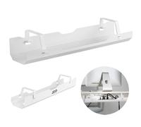 Ergo Office Desk Organizer Under Desk Cable Organizer Under Desk Mount Cable Management Cable Tray (White)