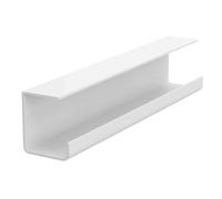 Under Desk Cable Organiser, No Drill Wire Management Tray, PVC Cable Management Box for Home Office, TV Unit, Computer Desk(Size:55cm,Color:White)