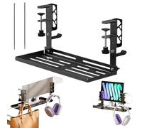 Under Desk Cable Organizer | Clamp Holder 39.5cm No Metal Drilling | Cable Organizer for Desk | For Bedroom Living Room Home Apartment Office Cyber Cafe