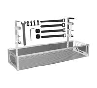 Under Desk Cable Organizer Tray - No Drill Wire Management Solution, Easy Install Under Desk Cord Organizer | Adjustable Cable Tray, Interactive Under Desk Wire Basket, Cable Storage Tray for Home