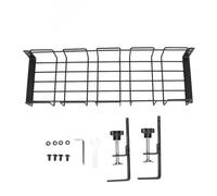 Under Desk Cable Organizer Tray, Steel Wire Management 40.5CM White - Space Saving Design, Strong Load Bearing, Ideal for Office and Home Workstations (Black)