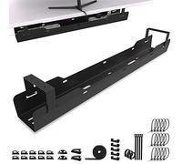 Under desk cable tray - Cable management, 15 kg load capacity, Black