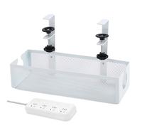 Under Desk Cable Tray - Wire Organizer in Carbon Steel - Cable Organizer Under Desk | For Friends Students Adults Men Women Home Indoor Office Study Kitchen Esther