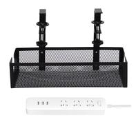 Under Desk Cable Tray - Wire Organizer in Carbon Steel | Wire Harness Management Under the Desk, for Friends Students Adults Men Women Home Indoor Office Study