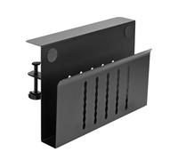 Under Desk Clamp Shelf - Adjustable Aluminum Laptop Stand, Floating Organizer No Drilling for Tablets, Notebooks and Laptops, Durable Space Saving Clamp Shelf for Storage