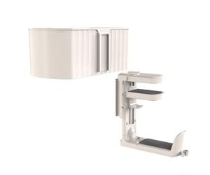 Under Desk Cup Holder with Pen Storage Beige