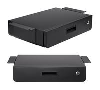 Under Desk Drawer 5kg Lockable Countertop Home Office Filing Shelf 45x31cm Black