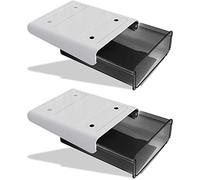 Under Desk Drawer Organizer,2 Pack Self-Adhesive Attachable Under Desk Storage Drawer, Hidden Desk Drawer Slide-out, Stick on Drawer Under Mounted for Office Home Closet Stationery