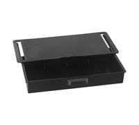 Under Desk Drawer Self-Stick Storage Organizer, Under Table Drawer Storage, Desktop Drawer Tray, Non-slip Desk Organizer Box For Home, School, Office(Black)