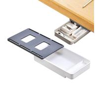 Under Desk Drawers - PP Invisible Sliding Storage Organizer | Large Removable Desk Drawers for Office Accessories, Home Stationery Organization