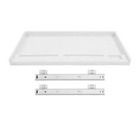 Under-Desk Drer nizer Set, Sliding Tray for Computer, Office & Home Storage Solution (White) - Maximize Space & Keep Your Workspace Tidy