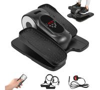 Under Desk Electric Elliptical Machine, Mini Pedal Exerciser with 12 Adjustable Speed, Quiet Leg Exerciser with LCD Display & Remote Control for Home Office