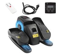 Under Desk Electric Pedal Exerciser 15 Speeds for Seniors, Home, Office | 12 Remote Adjustable Speeds, 3 Auto Programs, LED Display, Forward Reverse Motion, Non Slip Pedals, Quiet Under 15dB