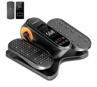 Under Desk Elliptical Machine, Electric Leg Exerciser as Seen on Tv for Seniors, Quiet Portable Seated Pedal Exerciser with Remote Control, 12 Adjustable Speeds, Auto & HR Mode for Home Office