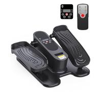 Under Desk Elliptical Machine, Electric Seated Leg Exerciser for Seniors, Adjustable Speed & Low-Impact Design, Quiet Portable Trainer with Remote Control for Home Office (Black)