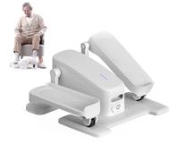 Under Desk Elliptical Machine, Electric Seated Pedal Exerciser, Adjustable Speed, Kick Switch, Hot Compress for Leg Rehabilitation