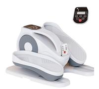 Under Desk Elliptical Machine, Ellipse Leg Exerciser with Remote Control, 12 Adjustable Speed, Quiet &Portable Seated Pedal Exerciser, LCD Display for Fitness Tracking,Portable Trainer for Office/Home