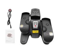 Under Desk Elliptical Machine Leg Foot Pedal Exerciser Trainer Bike Mini Exercise Portable Home Gym Fitness Arm With Lcd Monitor Non-Slip Pad Sit Down Equipment For And Office Training