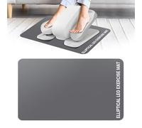 Under Desk Elliptical Mat - Non-Slip Exercise Equipment for Peloton Bike, Small Exercise Mat for Desk Workout Equipment