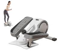 Under Desk Elliptical Pedal Exerciser Machine, Electric Leg Trainer with Anti-Slip Pedals, 8 Adjustable Speed Levels, 150Kg Load Capacity for Home Fitness