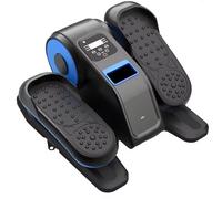 Under Desk Elliptical Trainer 12 Speed Adjustable Pedal Exerciser With Forward & Reverse Rotation Silent Leg Exercise Machine For Seniors Rehabilitation & Home Office Workout(BLUE)