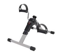 Under Desk Exercise Bike Pedal Exerciser Portable Foot & Arm Pedal Machine for Home Office Workout Digital Display for RPMs, Calories, Time, Speed, Distance(Gray)