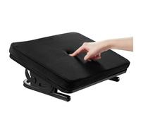 Maclean Ergonomic Footrest, Leg Rest, Infinitely Adjustable Angle, Removable Cushion, MC-460