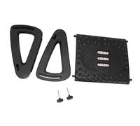 Under Desk Footrest Adjustable Ergonomic Foot Stool with Massage Texture and Roller, 6 Height Settings, White - Relieves Fatigue and Improves Posture for Office and Home Use (Black)