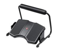Under Desk Footrest Non-Slip Footrest with Padded Bar Stable Slanted Foot Stool for Students, Color to 2, Black, 420x370x360mm